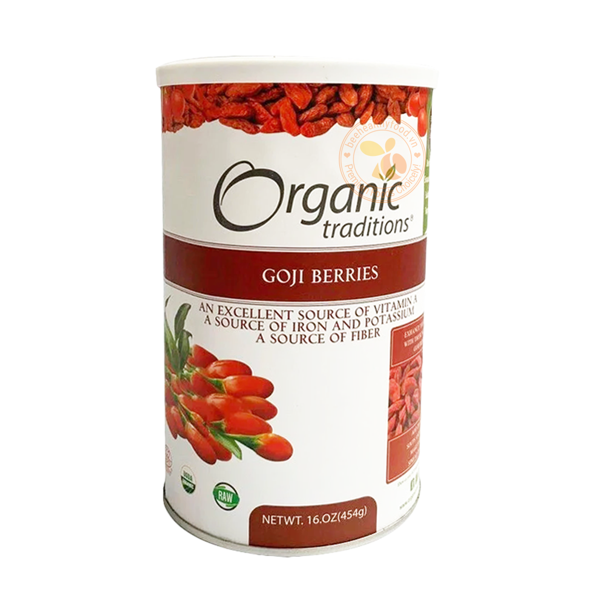 Kỷ Tử Sấy Khô Organic 454g - Kỷ Tử Khô Hữu Cơ Mỹ Organic 100%